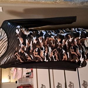 Ashley Stewart camo tunic